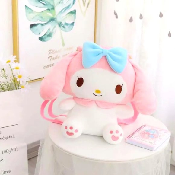 MyMelody Plush Backpack - 16 Inches Tall
